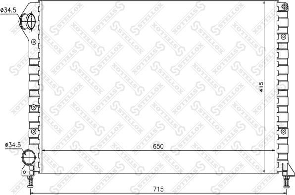 Stellox 10-25477-SX - Радіатор, охолодження двигуна autozip.com.ua