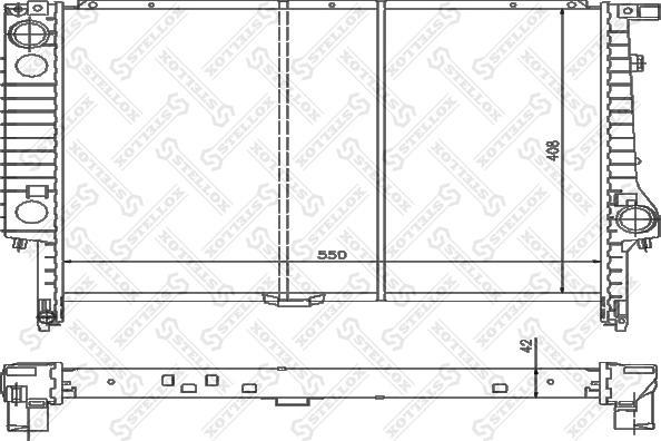 Stellox 10-25583-SX - Радіатор, охолодження двигуна autozip.com.ua