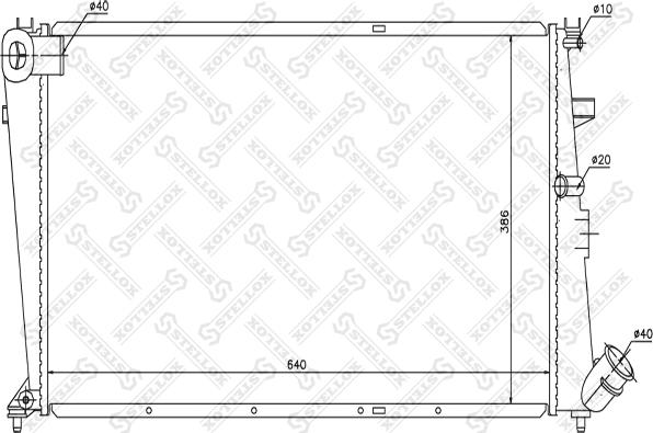 Stellox 10-25640-SX - Радіатор, охолодження двигуна autozip.com.ua