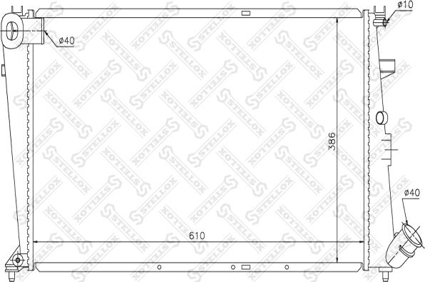 Stellox 10-25651-SX - Радіатор, охолодження двигуна autozip.com.ua