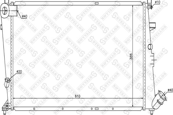 Stellox 10-25677-SX - Радіатор, охолодження двигуна autozip.com.ua