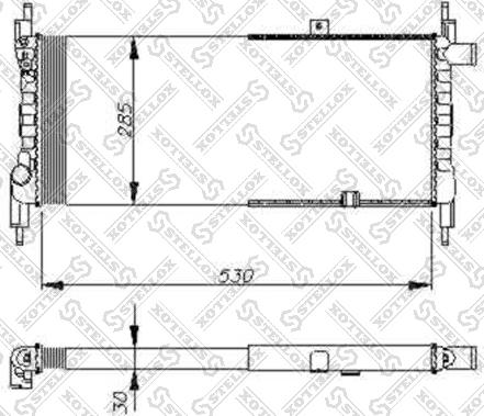 Stellox 10-25048-SX - Радіатор, охолодження двигуна autozip.com.ua