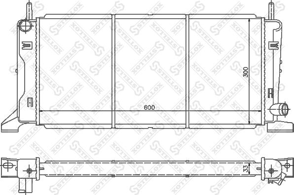 Stellox 10-25086-SX - Радіатор, охолодження двигуна autozip.com.ua