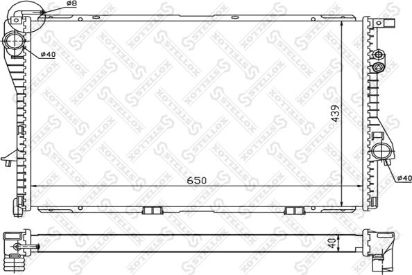 Stellox 10-25082-SX - Радіатор, охолодження двигуна autozip.com.ua