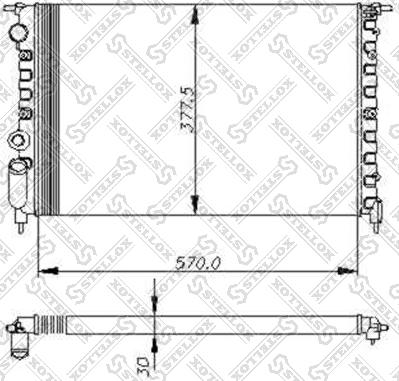 Stellox 10-25039-SX - Радіатор, охолодження двигуна autozip.com.ua