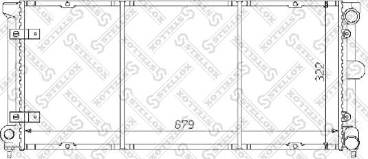 Stellox 10-25075-SX - Радіатор, охолодження двигуна autozip.com.ua