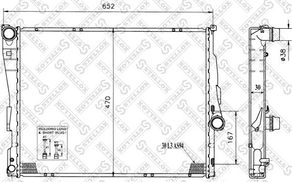 Stellox 10-25128-SX - Радіатор, охолодження двигуна autozip.com.ua