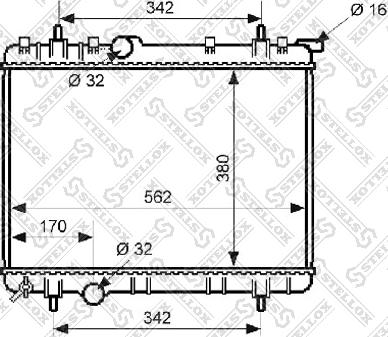 Stellox 10-25171-SX - Радіатор, охолодження двигуна autozip.com.ua