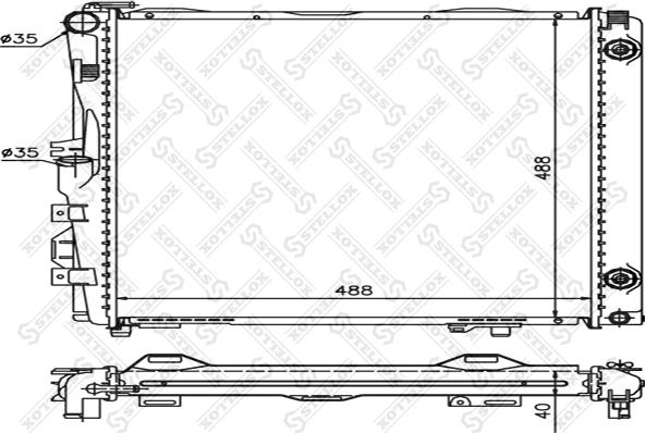 Stellox 10-25899-SX - Радіатор, охолодження двигуна autozip.com.ua