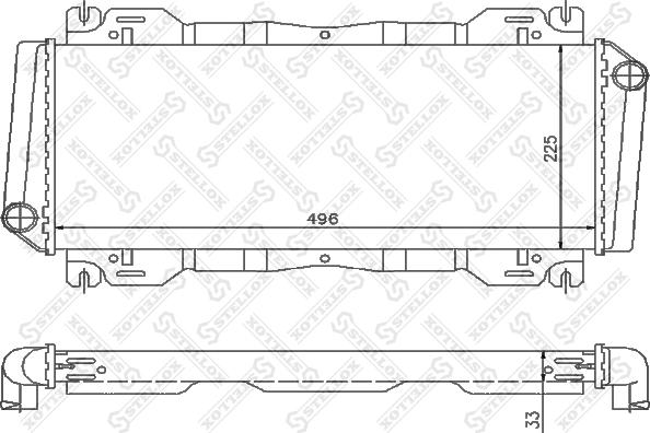 Stellox 10-25802-SX - Радіатор, охолодження двигуна autozip.com.ua