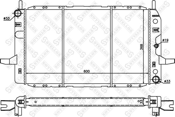 Stellox 10-25819-SX - Радіатор, охолодження двигуна autozip.com.ua