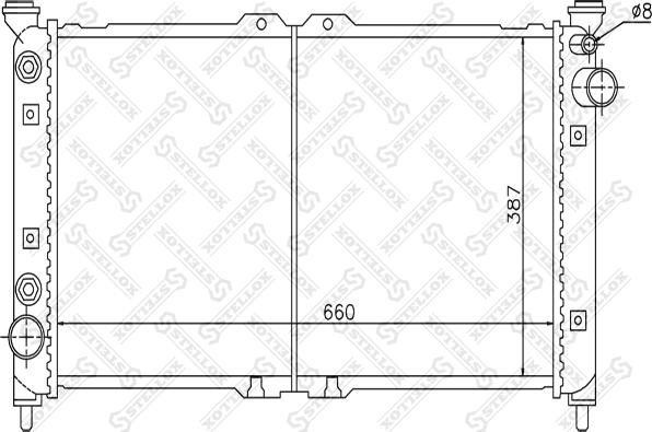 Stellox 10-25836-SX - Радіатор, охолодження двигуна autozip.com.ua