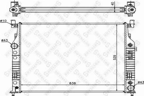 Stellox 10-25878-SX - Радіатор, охолодження двигуна autozip.com.ua