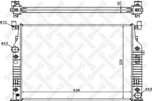 Stellox 10-25877-SX - Радіатор, охолодження двигуна autozip.com.ua