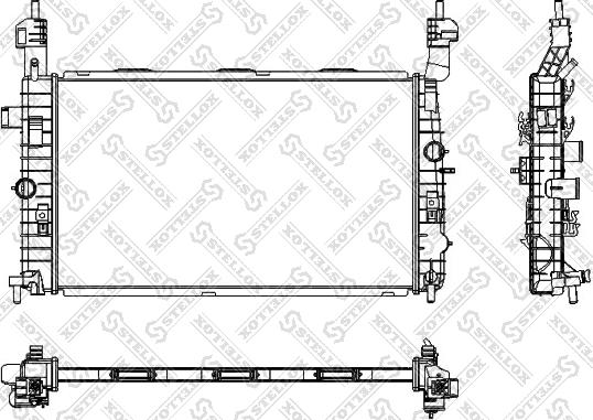 Stellox 10-25350-SX - Радіатор, охолодження двигуна autozip.com.ua