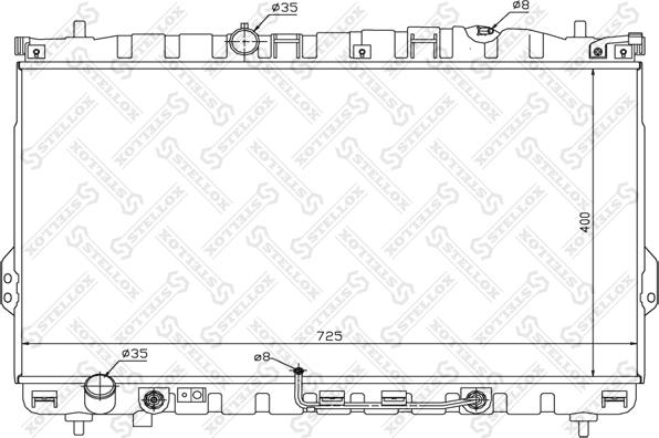 Stellox 10-25305-SX - Радіатор, охолодження двигуна autozip.com.ua