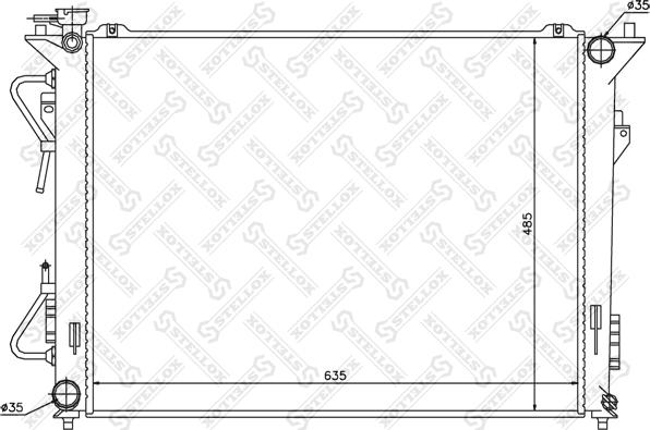 Stellox 10-25315-SX - Радіатор, охолодження двигуна autozip.com.ua