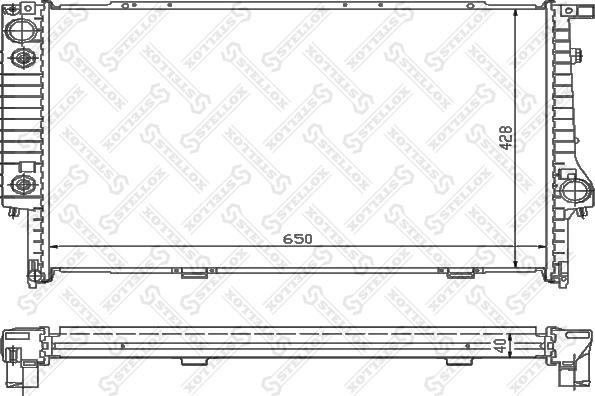 Stellox 10-25290-SX - Радіатор, охолодження двигуна autozip.com.ua