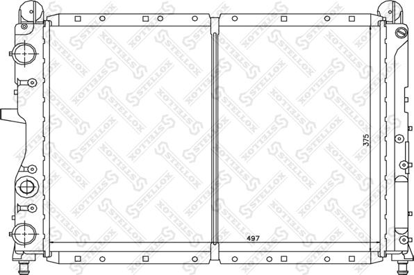 Stellox 10-25211-SX - Радіатор, охолодження двигуна autozip.com.ua