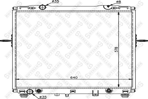 Stellox 10-26496-SX - Радіатор, охолодження двигуна autozip.com.ua