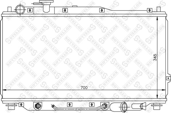 Stellox 10-26469-SX - Радіатор, охолодження двигуна autozip.com.ua