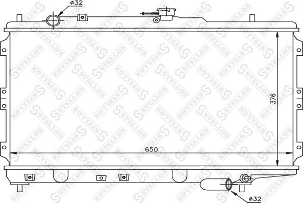 Stellox 10-26467-SX - Радіатор, охолодження двигуна autozip.com.ua