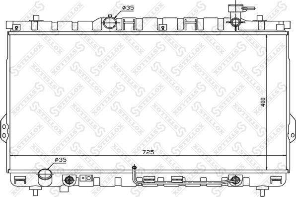 Stellox 10-26535-SX - Радіатор, охолодження двигуна autozip.com.ua