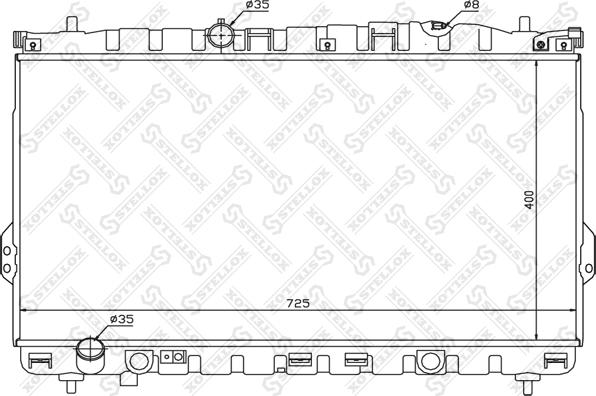 Stellox 10-26537-SX - Радіатор, охолодження двигуна autozip.com.ua