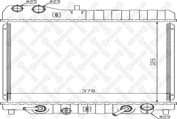 Stellox 10-26668-SX - Радіатор, охолодження двигуна autozip.com.ua