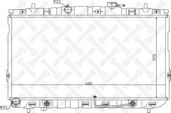 Stellox 10-26601-SX - Радіатор, охолодження двигуна autozip.com.ua