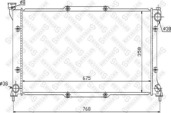 Stellox 10-26638-SX - Радіатор, охолодження двигуна autozip.com.ua