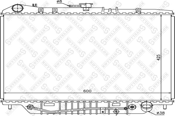 Stellox 10-26058-SX - Радіатор, охолодження двигуна autozip.com.ua