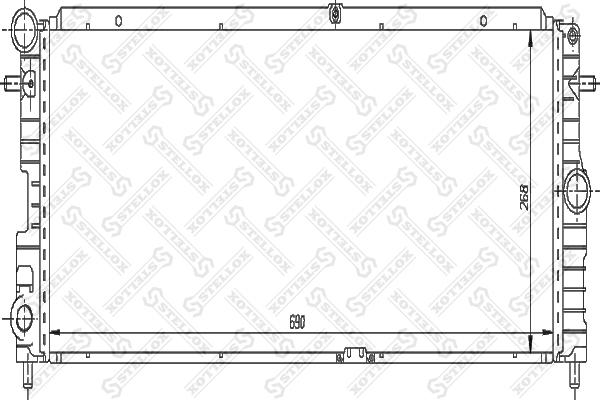 Stellox 10-26007-SX - Радіатор, охолодження двигуна autozip.com.ua