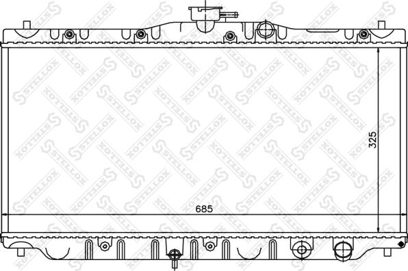 Stellox 10-26079-SX - Радіатор, охолодження двигуна autozip.com.ua