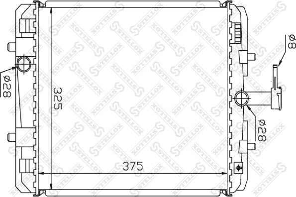 Stellox 10-26358-SX - Радіатор, охолодження двигуна autozip.com.ua