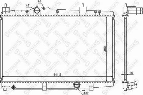 Stellox 10-26314-SX - Радіатор, охолодження двигуна autozip.com.ua