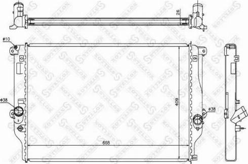 Stellox 10-26324-SX - Радіатор, охолодження двигуна autozip.com.ua