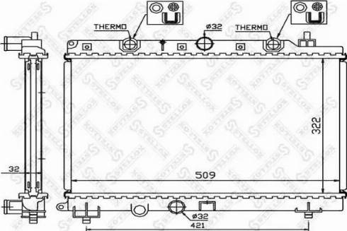 Stellox 10-26279-SX - Радіатор, охолодження двигуна autozip.com.ua