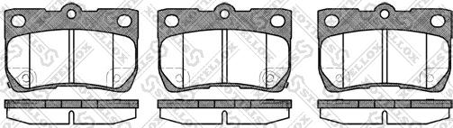 Stellox 1192 002-SX - Гальмівні колодки, дискові гальма autozip.com.ua