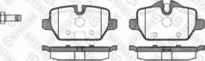 Stellox 1143 000-SX - Гальмівні колодки, дискові гальма autozip.com.ua