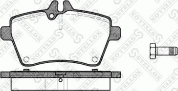 Stellox 1155 000-SX - Гальмівні колодки, дискові гальма autozip.com.ua