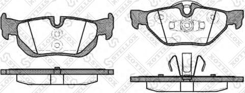 Stellox 1156 000-SX - Гальмівні колодки, дискові гальма autozip.com.ua