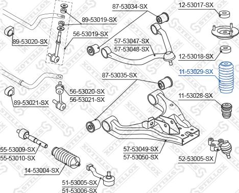 Stellox 11-53029-SX - Пильник амортизатора, захисний ковпак autozip.com.ua