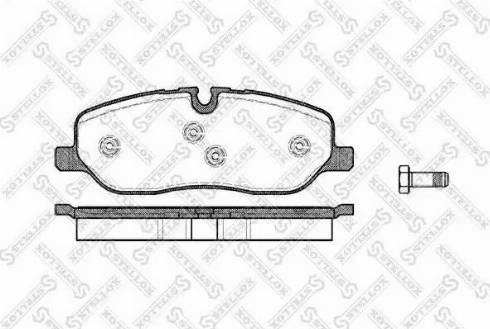 Stellox 1169 000L-SX - Гальмівні колодки, дискові гальма autozip.com.ua