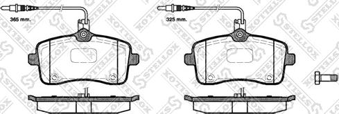 Stellox 1113 004L-SX - Гальмівні колодки, дискові гальма autozip.com.ua