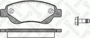 Stellox 1188 000-SX - Гальмівні колодки, дискові гальма autozip.com.ua