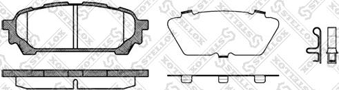 Stellox 1187 001-SX - Гальмівні колодки, дискові гальма autozip.com.ua