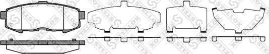 Stellox 1171 000-SX - Гальмівні колодки, дискові гальма autozip.com.ua