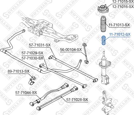 Stellox 11-71012-SX - Відбійник, буфер амортизатора autozip.com.ua