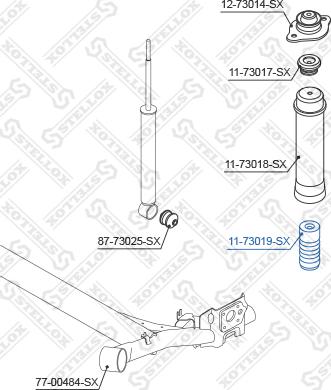 Stellox 11-73019-SX - Відбійник, буфер амортизатора autozip.com.ua